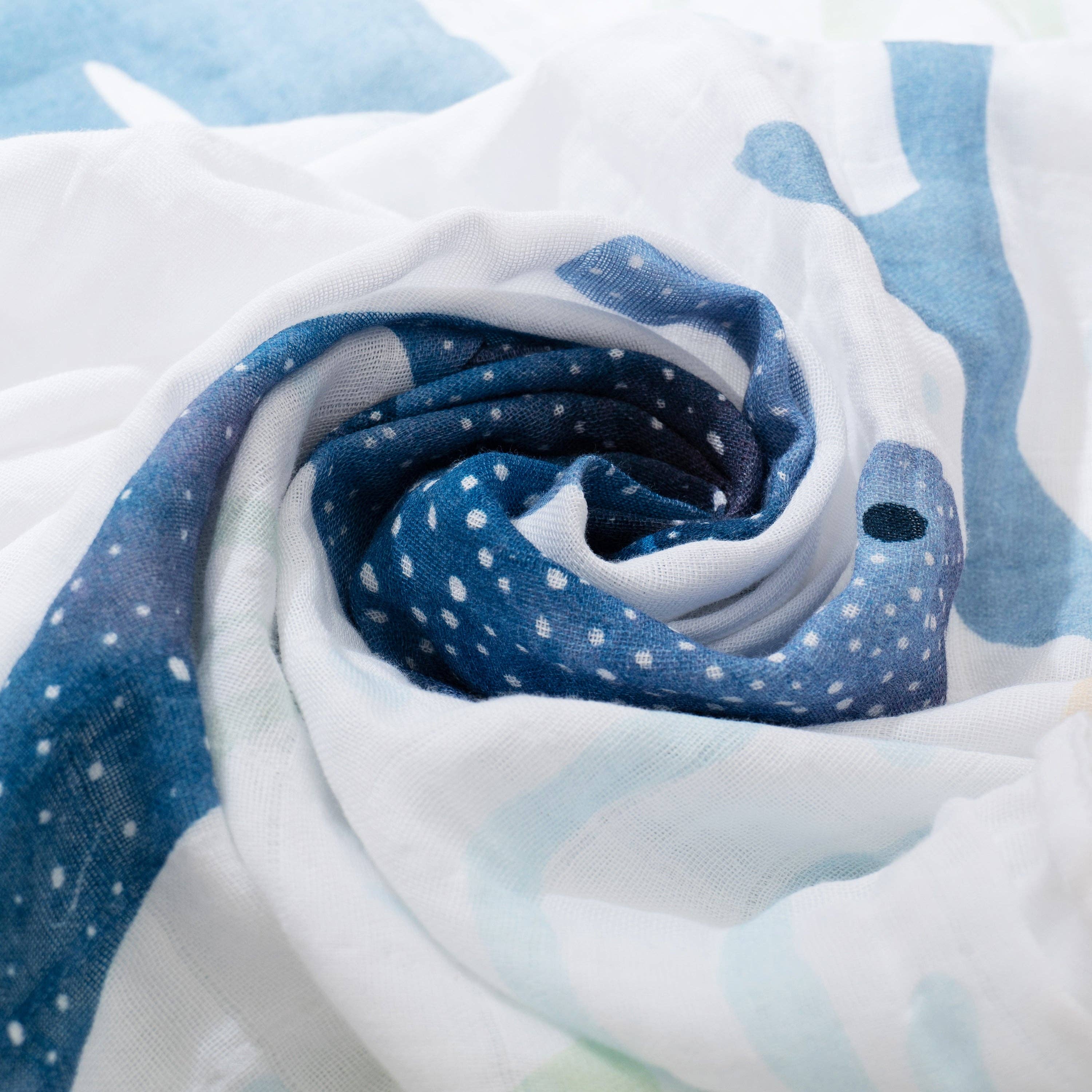 Miaoberry - Wholesale Milestone Blanket - Kids & Baby - Organic Cotton Muslin Milestone Blanket| Ocean (Under-the-Sea)4