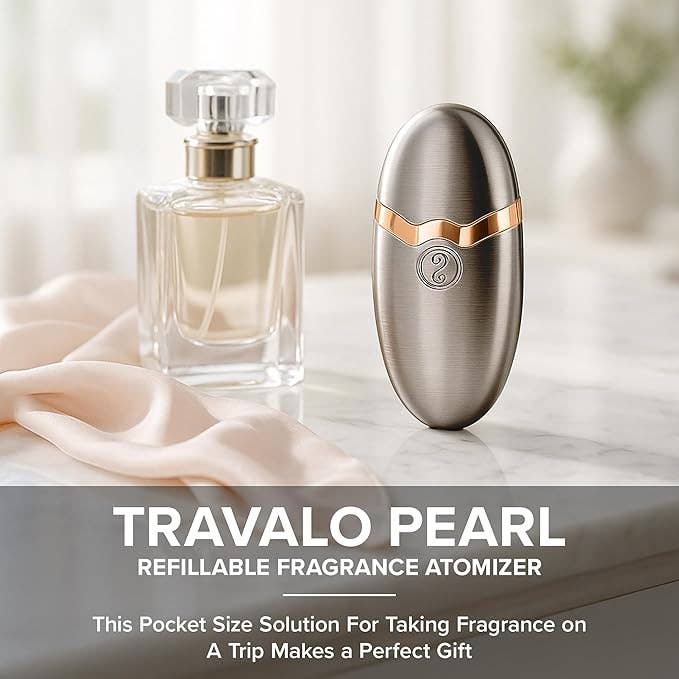 TRAVALO - Vente Flacon pulvérisateur - TRAVALO Pearl Atomiseur de Parfum Rechargeable – Approuvé par la TSA8