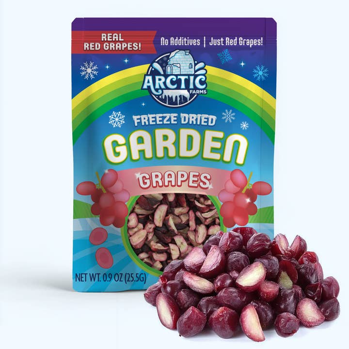 Arctic Farms - Wholesale Dried/Dehydrated Fruit - Arctic Farms Garden Freeze Dried Red Grapes (Real Fruit)5