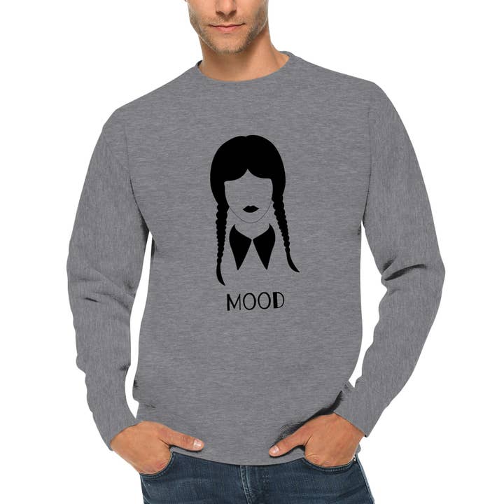 mood (woensdag) -Premium sweatshirt met ronde hals, uniseks voor wholesale door Wonderland monsters