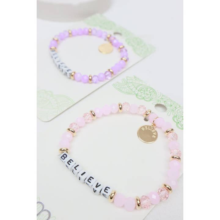 MIX COLOR BELIEVE Beaded Bracelet for wholesale on Faire3