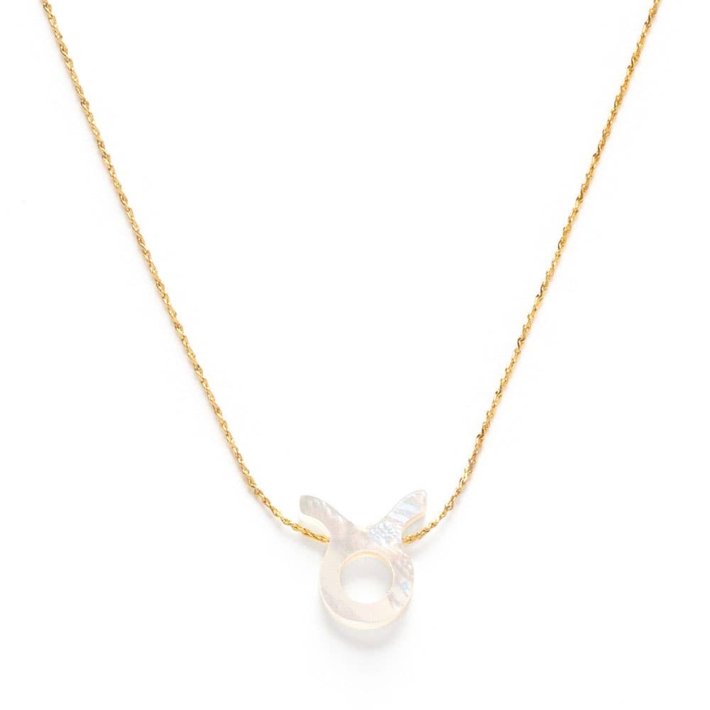 Amano Studio - Wholesale Pendant/Charm Necklace - Mother of Pearl Zodiac Necklace Aries, Taurus, Gemini5