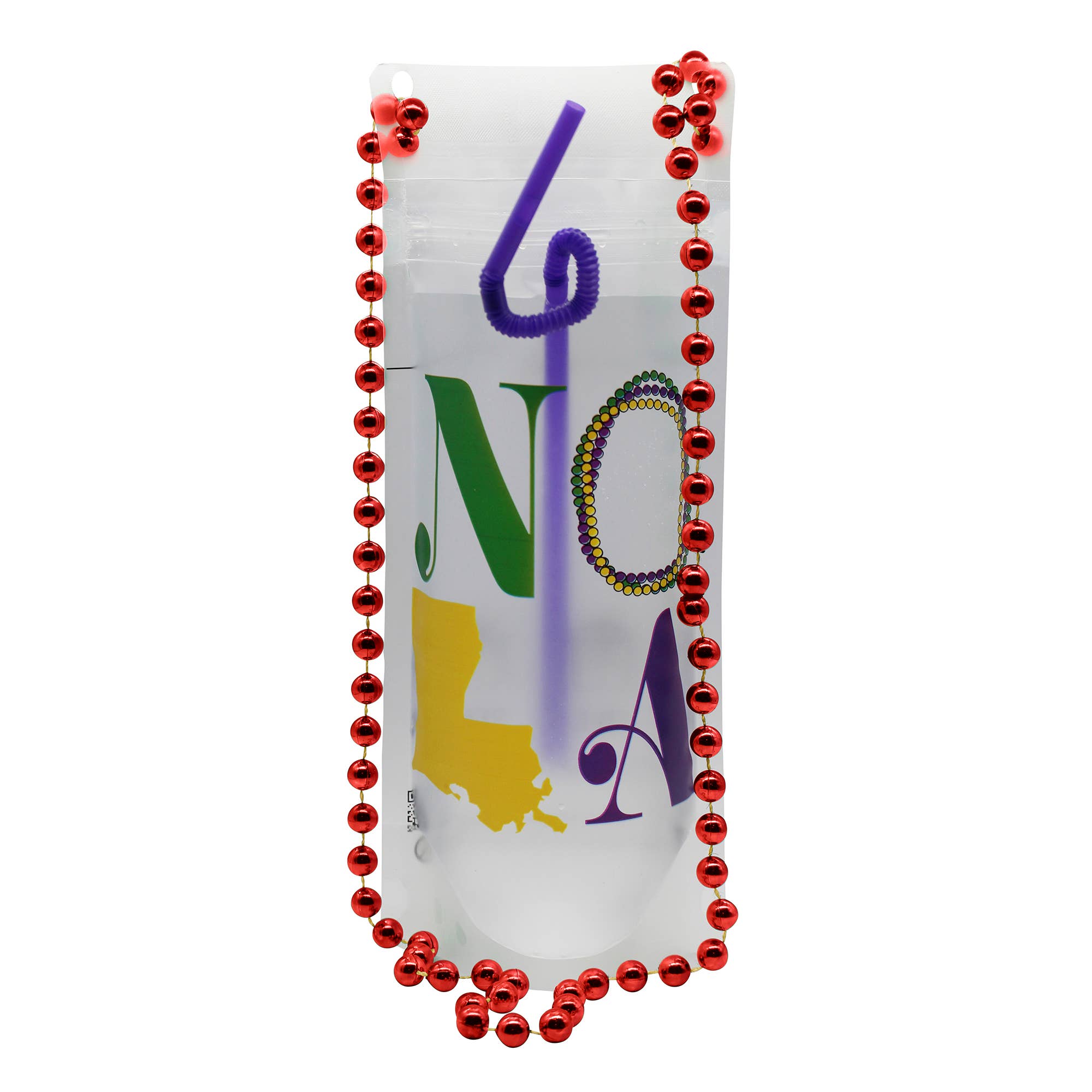NeckSip – wholesale Party gift – NOLA Mardi Gras - Wearable Drink Pouches (16oz | 2-pk)11