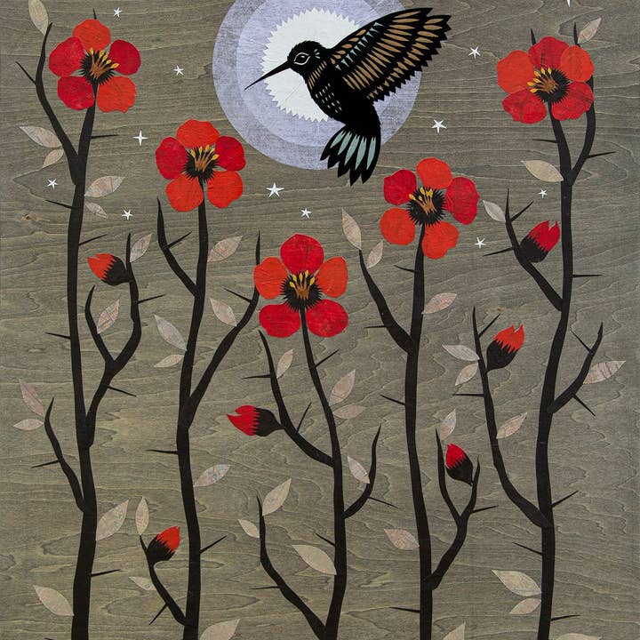 Støvkorn i en katedral - 11 x 14 tommer skåret papir kunsttryk for engroshandel hos Rural Pearl: Cut Paper Art by Angie Pickman