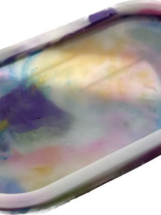 Bandeja Roxa Spring Roxo, Rosa, Azul, Amarelo por atacado de KraftzbyKenzie