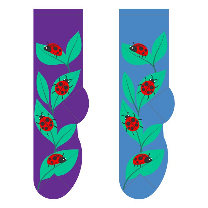 Lady Bugs pour la vente par FOOZYS Fun Socks