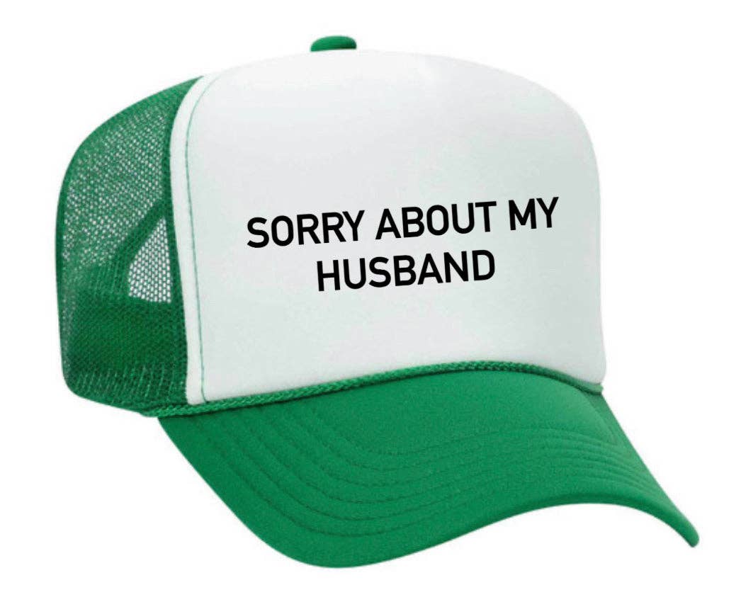 Inappropriate Trucker Hats - Wholesale Trucker Hat - Women's - Sorry About My Husband Trucker Hat33