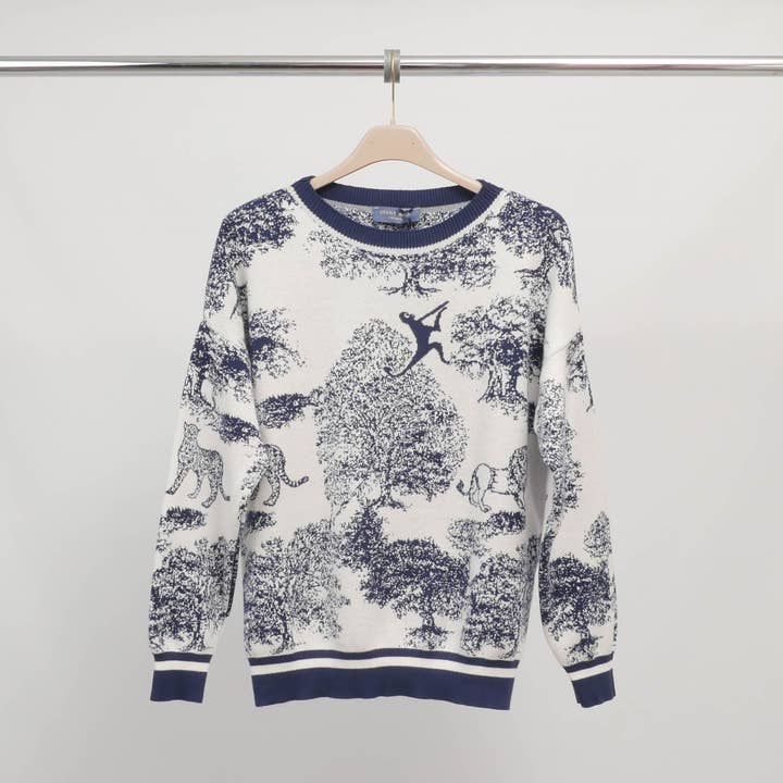 Cecile Wang - Wholesale Knit Sweater - Women's - Jungle print sweater in soft knit – ref MSJ769173