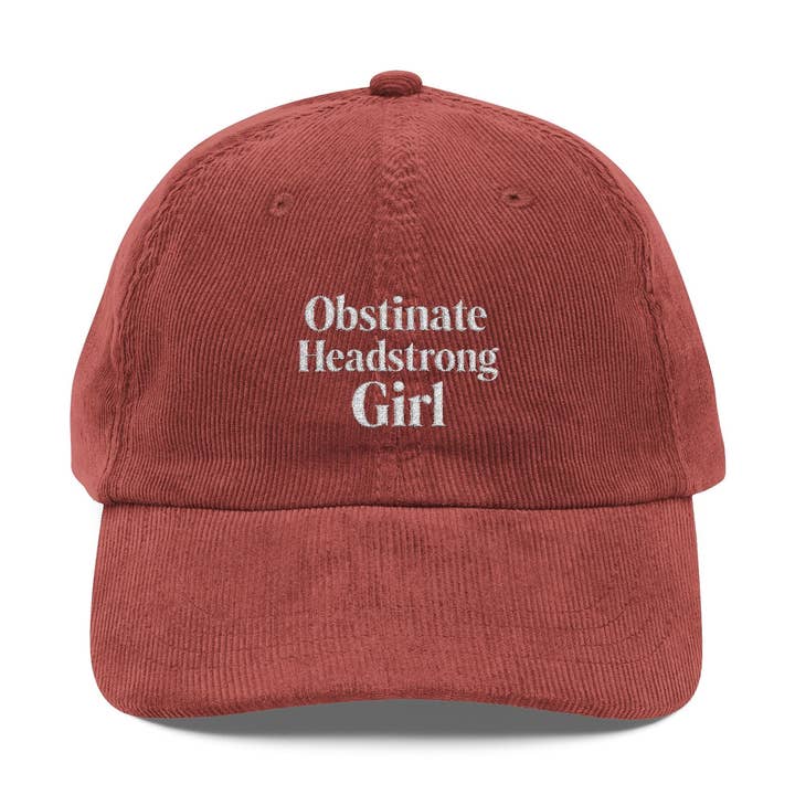 MagicMerchEmporium - Wholesale Baseball Cap - Unisex - Obstinate Headstrong Girl - Vintage Corduroy Cap18