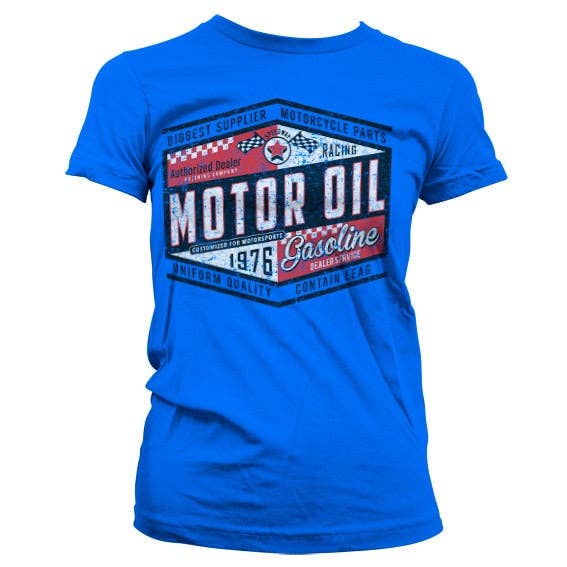 Hybris Production AB - Wholesale Screen Printed T-Shirt - Women's - Engine Oil 1976 Girly Tee1