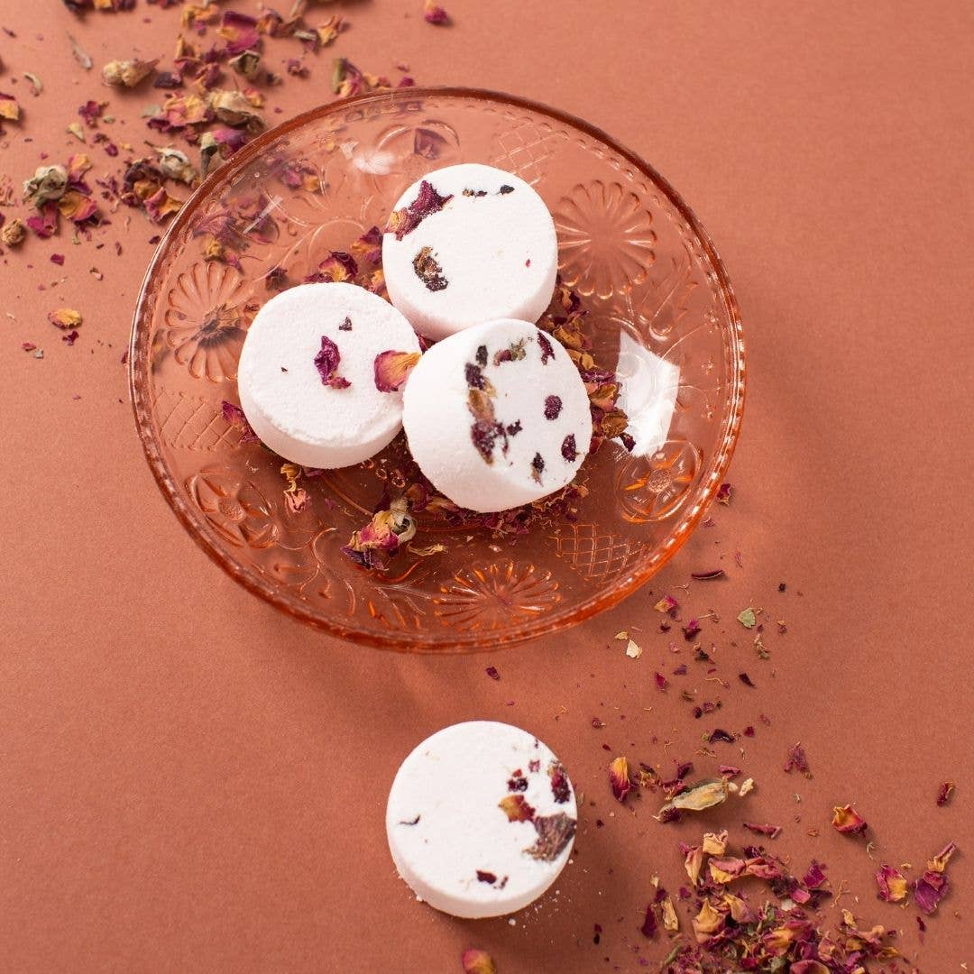 Thulisa Naturals | Bath + Body - Wholesale Shower Steamer/Bomb - Rose Shower Steamers | 4 pack Gift Set2