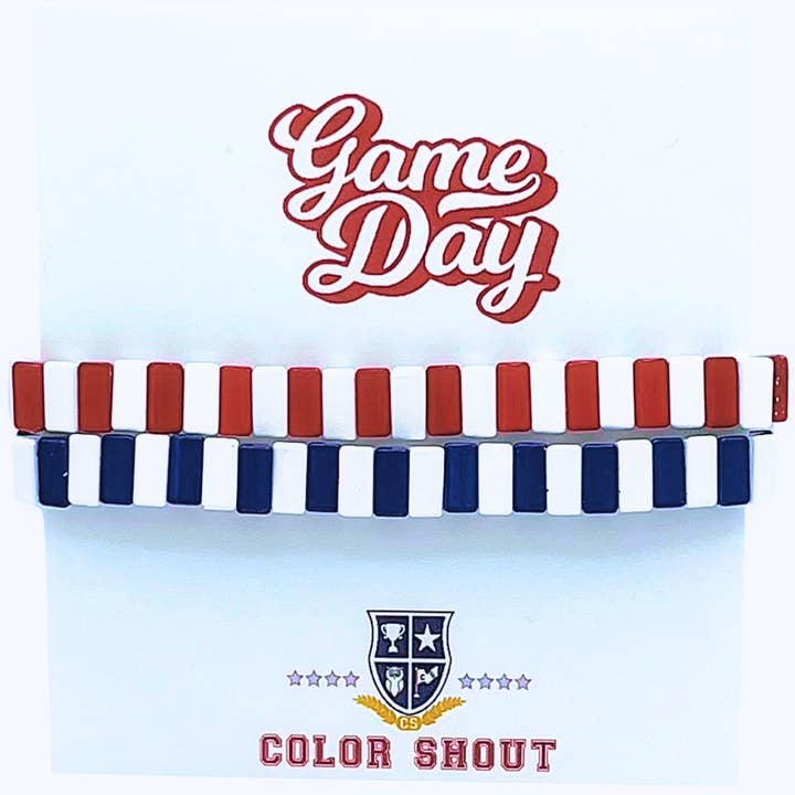 B203- Game Day: Team Colors Enamel Tile Double Stack for wholesale by Color Shout