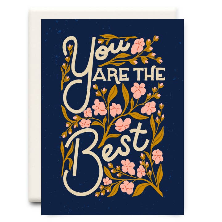 You are the Best Navy | Thank You Greeting Card for wholesale by Inkwell Cards