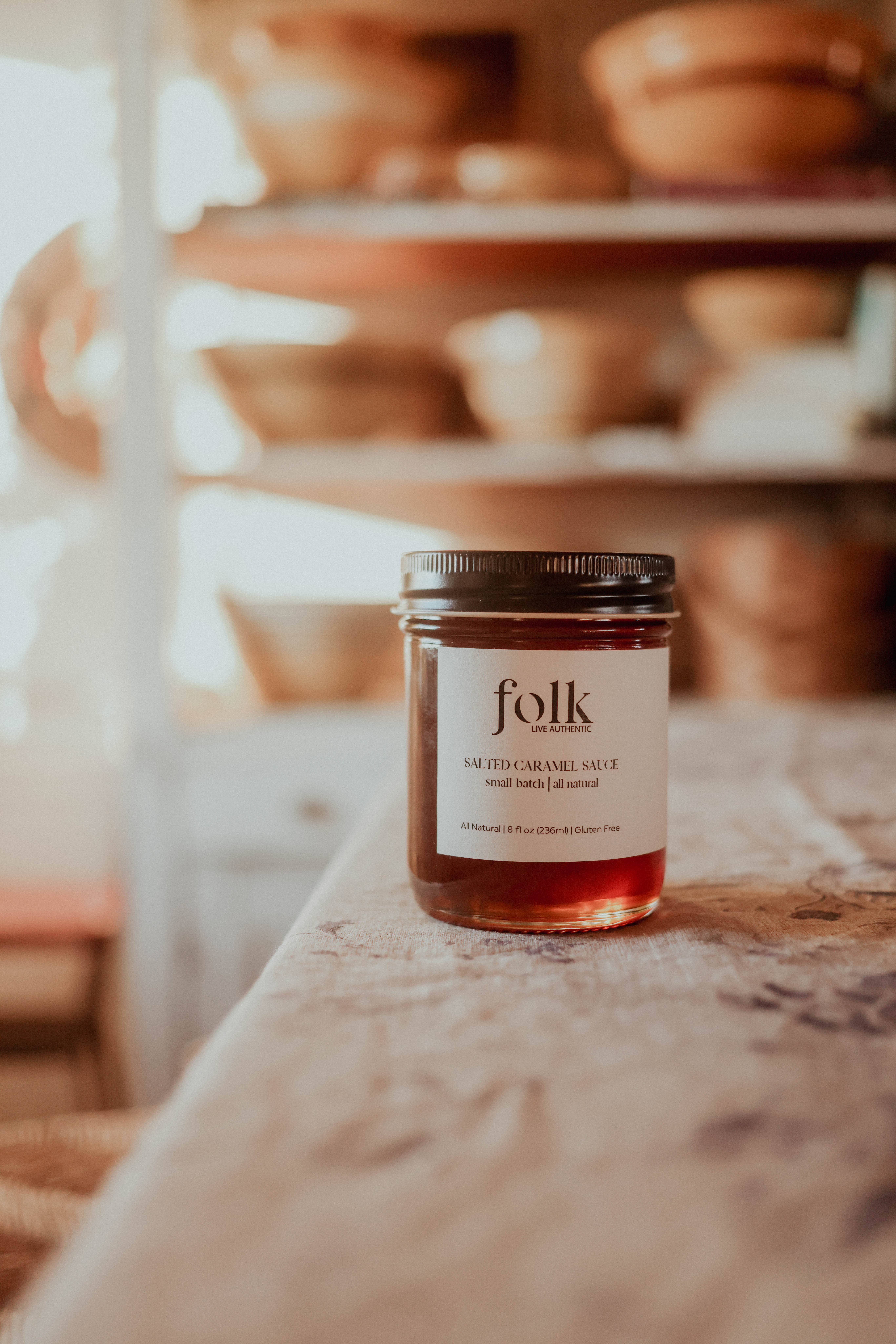 FOLK - Wholesale Jam/Jelly - Dairy Free Salted Caramel Sauce