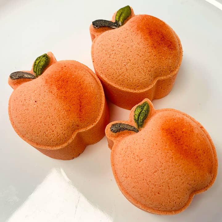 Little Peach Mini Bath Bomb for wholesale by Poppy & Thyme
