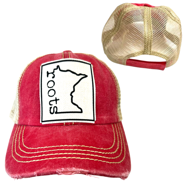 dkhandmade - Wholesale Trucker Hat - Unisex - MINNESOTA ROOTS | UNISEX HAT | DISTRESSED10