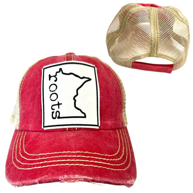dkhandmade - Wholesale Trucker Hat - Unisex - MINNESOTA ROOTS | UNISEX HAT | DISTRESSED10