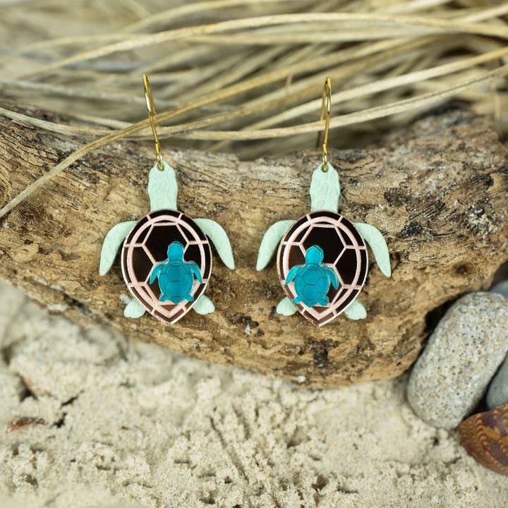 Little Geraldine - Wholesale Dangle earrings - Turtle Earrings6