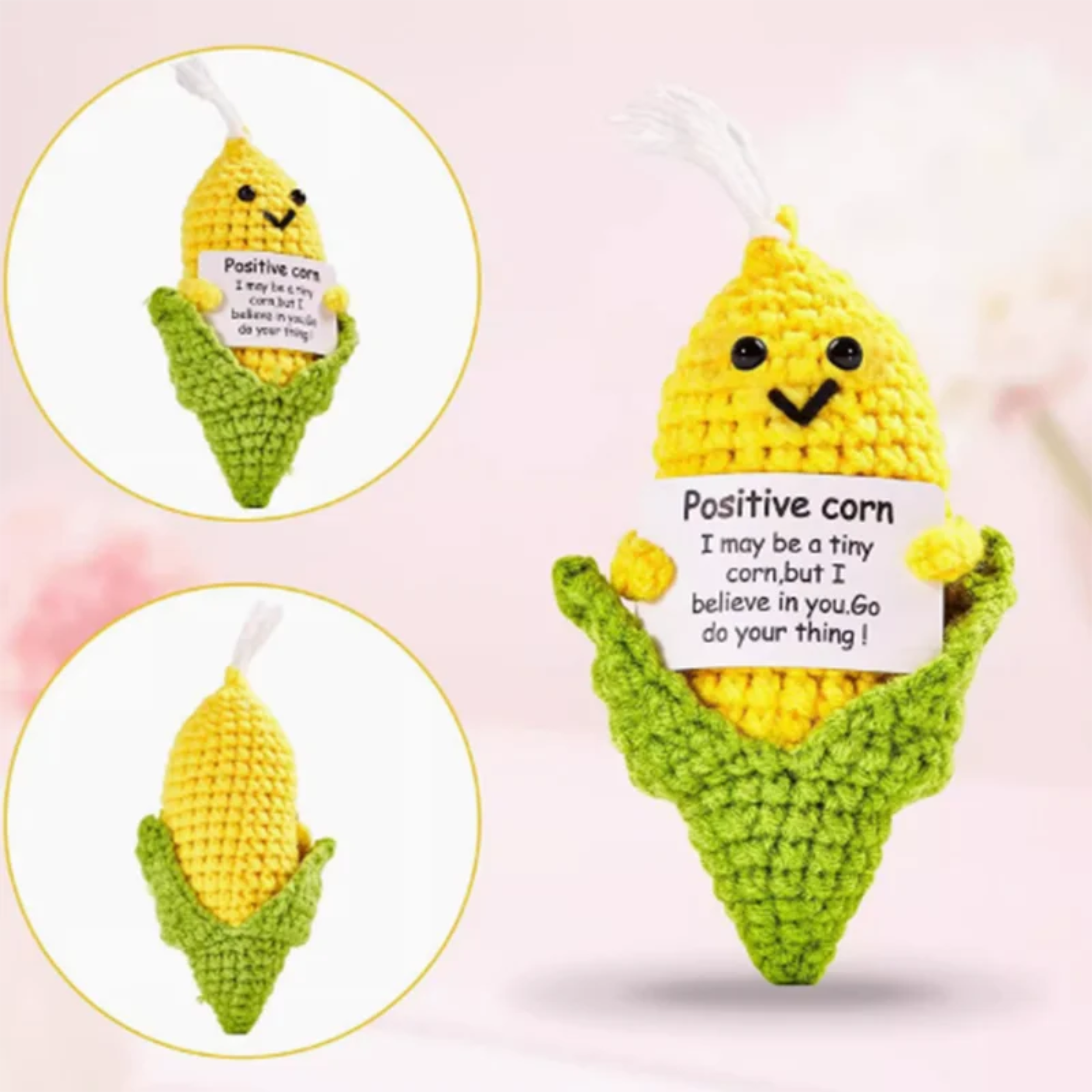 Holiday Farm - Wholesale Decorative Tabletop Object - Cute Crochet Fruit & Veggie Dolls Mini Handwoven Decor2