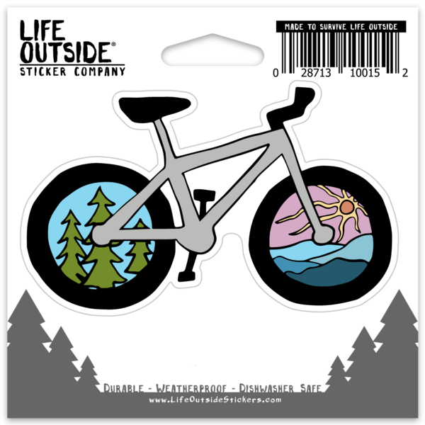 Life Outside Sticker Company - Wholesale Sticker - Bike More Outdoors Sticker1