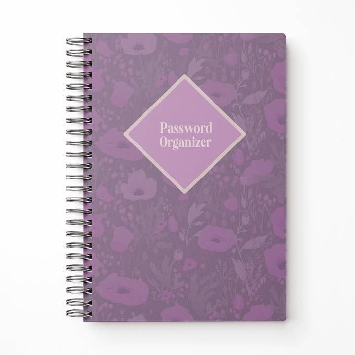 Poppy Meadows Password Organizer Notebook for wholesale by Line & Script