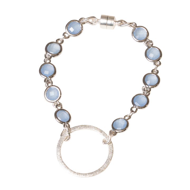 Nataly Bracelet with Ice Blue Crystals for wholesale by ali & bird jewelry