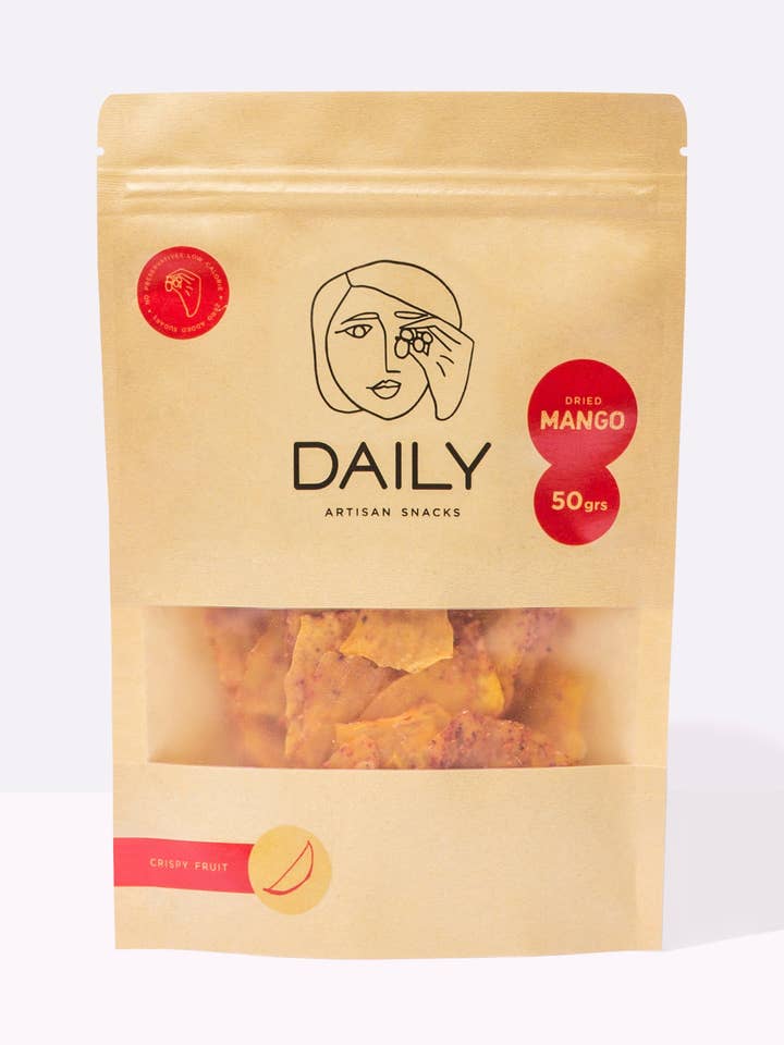 Dried Mango Thin & Crispy Chips for wholesale by Daily Artisan
