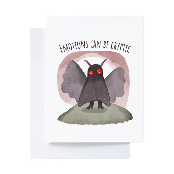 Funny Mothman Emotions can be Cryptic sympathy Encouragement for wholesale by Cryptic Paper Co.