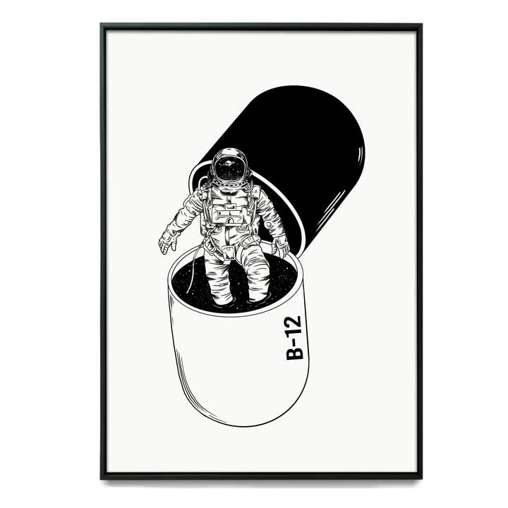 B-12 Art Print for wholesale by Myii Creative