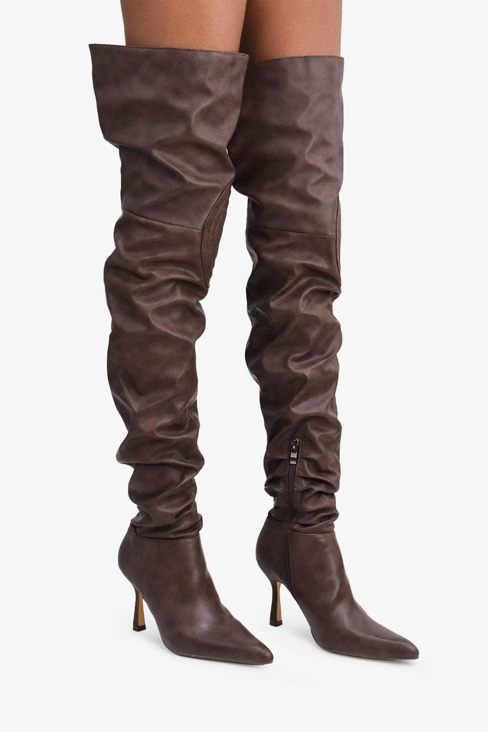 Lemonade Shoes - Wholesale Boots - Women's - KOMODO - Ruched Over-The-Knee Boots7