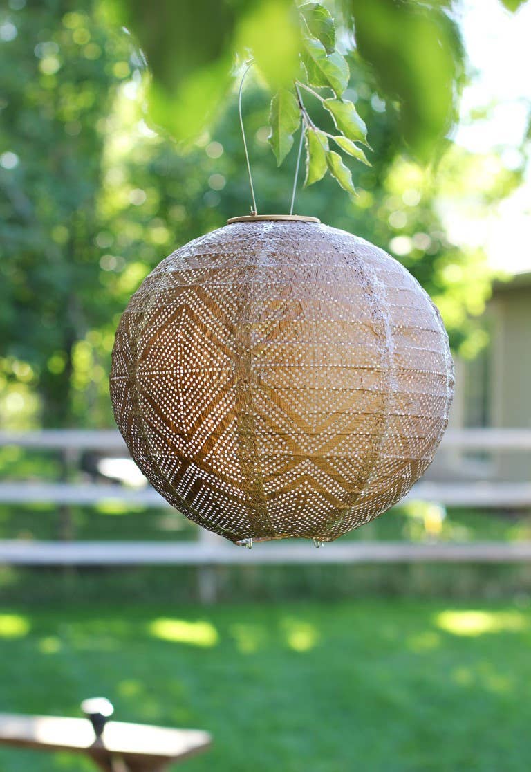 Allsop Home & Garden - Wholesale Outdoor/Lawn Light - Stella Market 12" Globe Solar Lantern - Bronze11