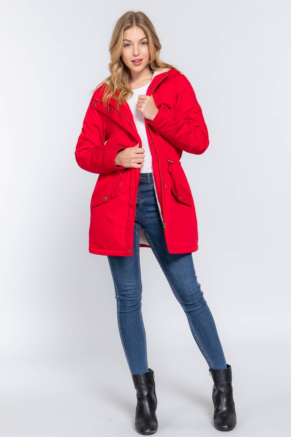 Active Basic | Active USA - Vente Veste – femme - Veste utilitaire à capuche en peluche doublée polaire30