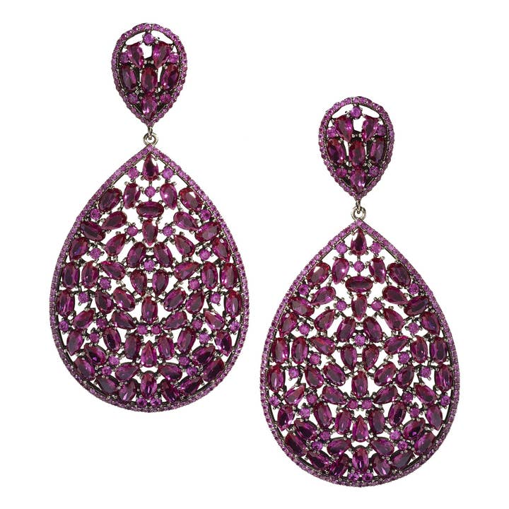 Lacelike - Orecchini a goccia, colore: Rosso per la vendita all'ingrosso da parte di JCM London