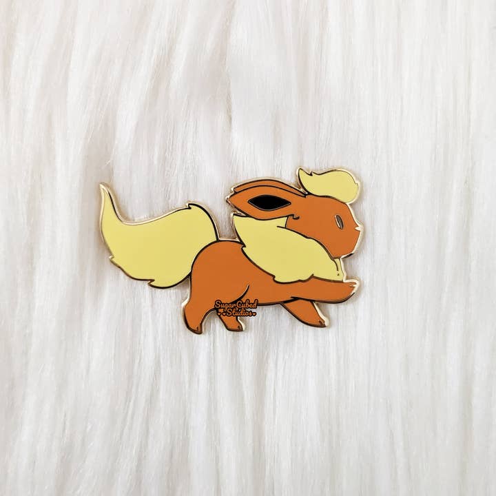 Sugar Cubed Studios - Wholesale Lapel Pin/Button - Marching Eeveelution, Pocket Monster Enamel Pin Collection1