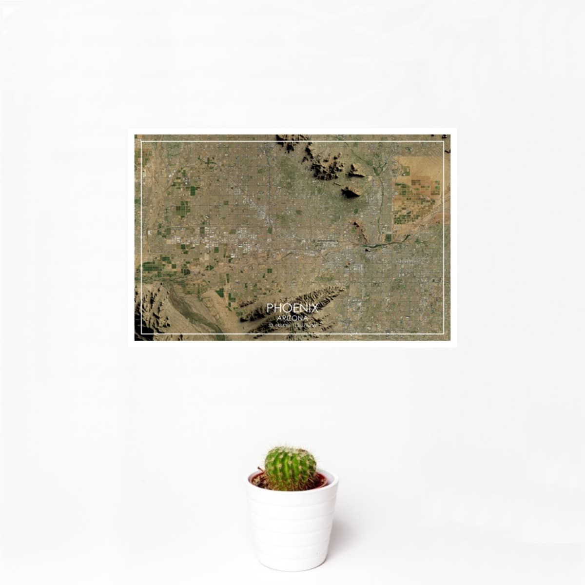 JACE.design - Wholesale Art Print - Phoenix AZ Map Print Satellite1