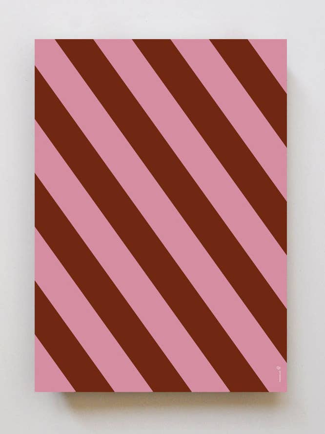 Geschenkspapier Stripse bordeaux for wholesale by Linienwerk