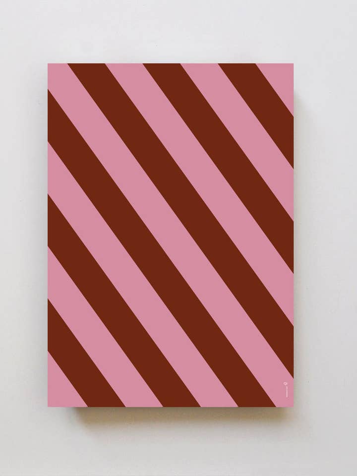 Geschenkspapier Stripse bordeaux for wholesale by Linienwerk