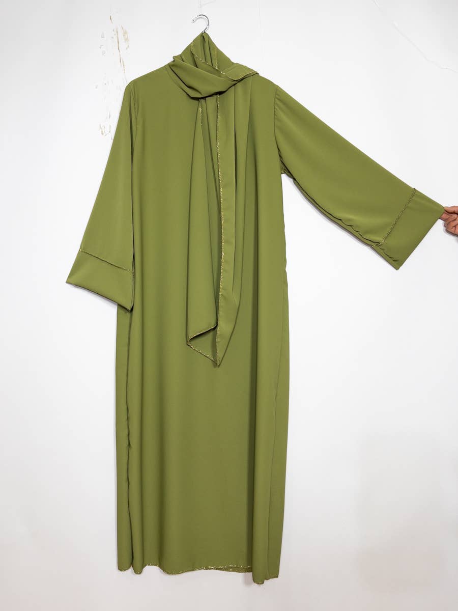 IDEAL OUTFIT - Wholesale Kaftan - Women's - Medina silk abaya for women ref:2377pk2