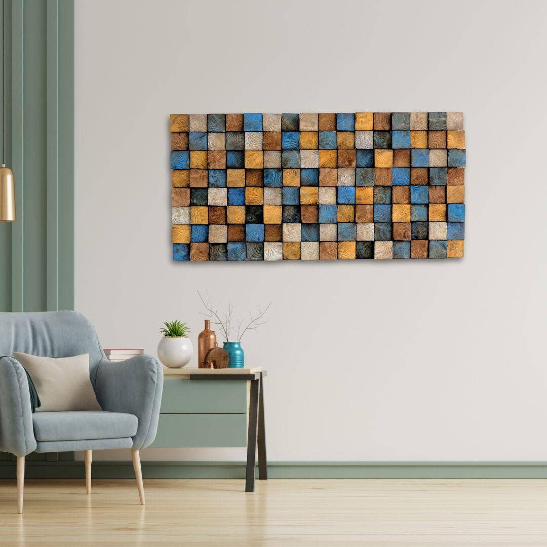 Artdesigna KG – Großhandel Wandkunst aus Holz – Geräucherte Farbe | Premium Holz handgefertigte Wandskulptur4