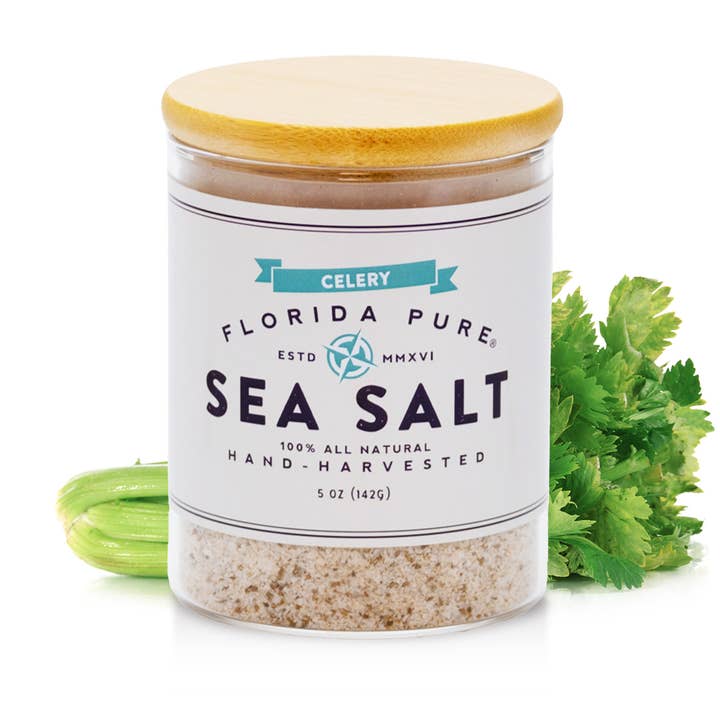 Celery Sea Salt l Flaked l All-Natural l Gourmet for wholesale by Florida Pure Sea Salt