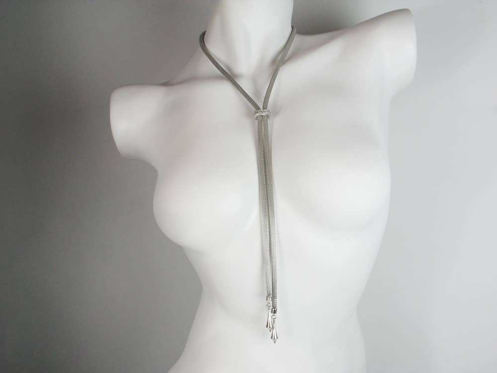Erica Zap Designs - Wholesale Y-Neck/Lariat Necklace - Simple Mesh Bolo Necklace2