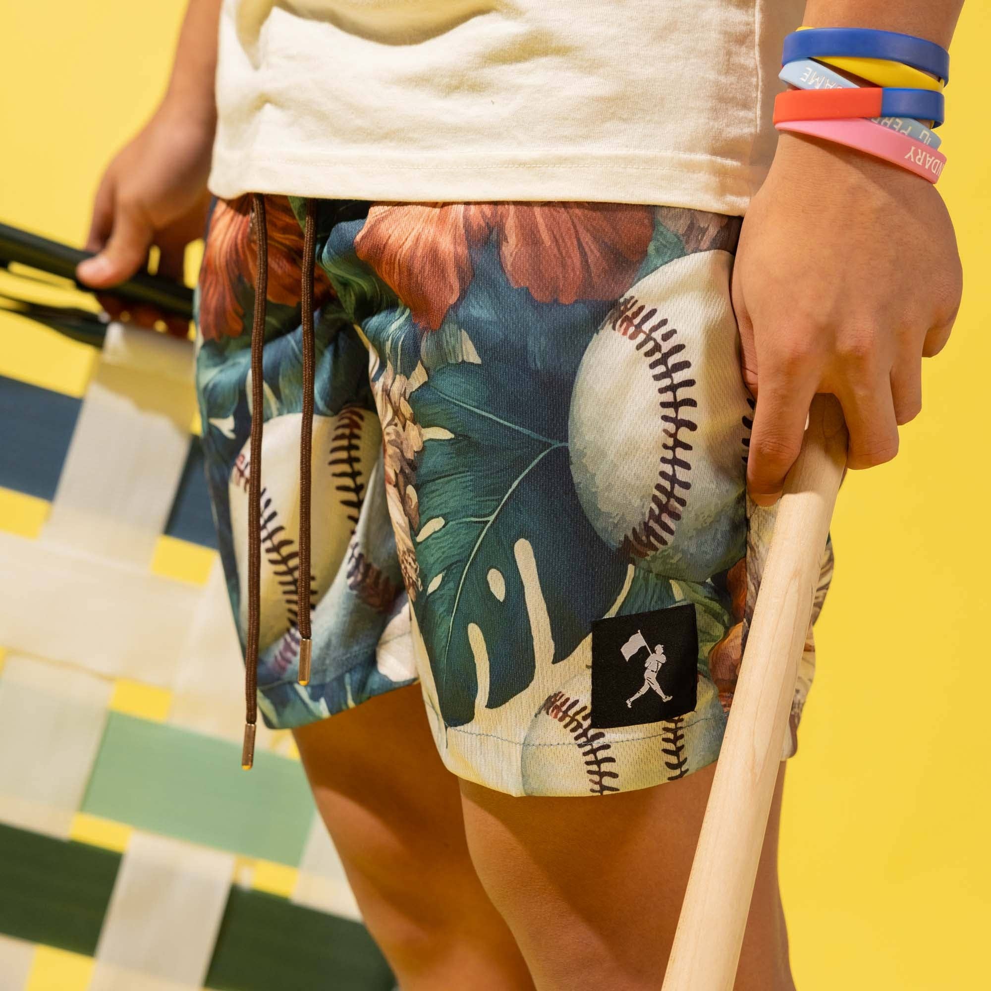 Baseballism - Wholesale Shorts - Kids - Aloha Ball Diamond Air Mesh Shorts - Youth5