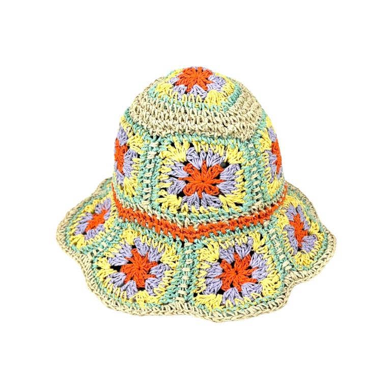 Chenson & Gorett - Wholesale Bucket Hat - Women's - Beautiful Women's Paper Hat with Flower Design for Summer19