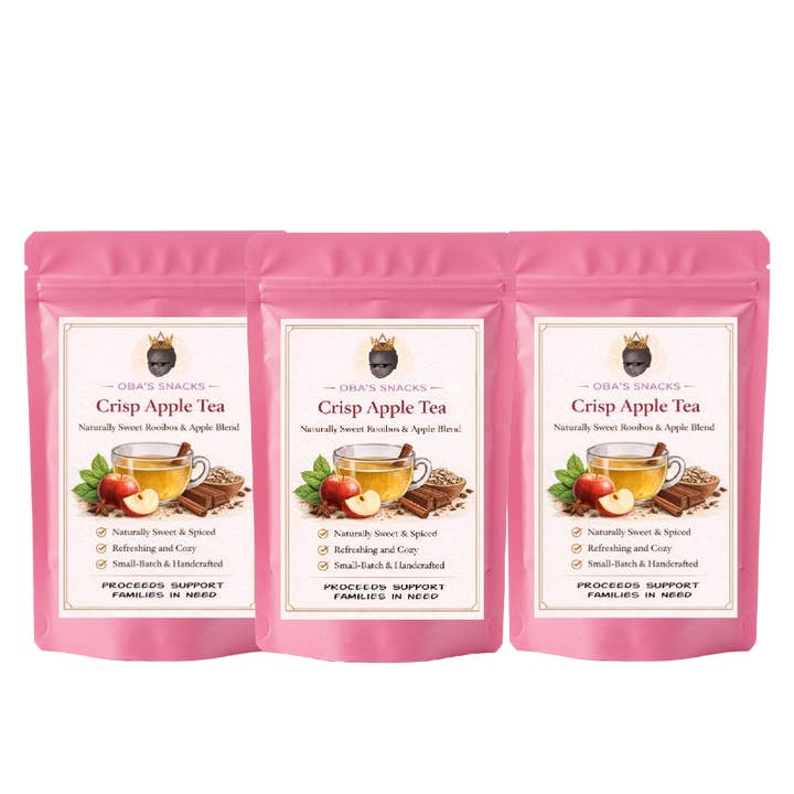 Gourmet-Tee – Knackiger Apfel – 3er-Pack (Chai oder Klassisch) für den Großhandel von Oba's Snacks