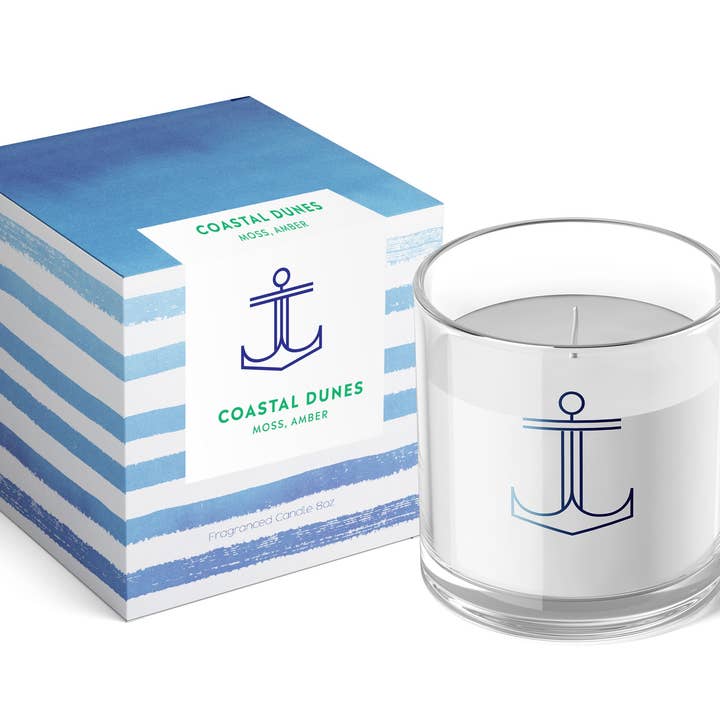 Coastal Dunes Boxed Candle for wholesale by Annapolis Candle