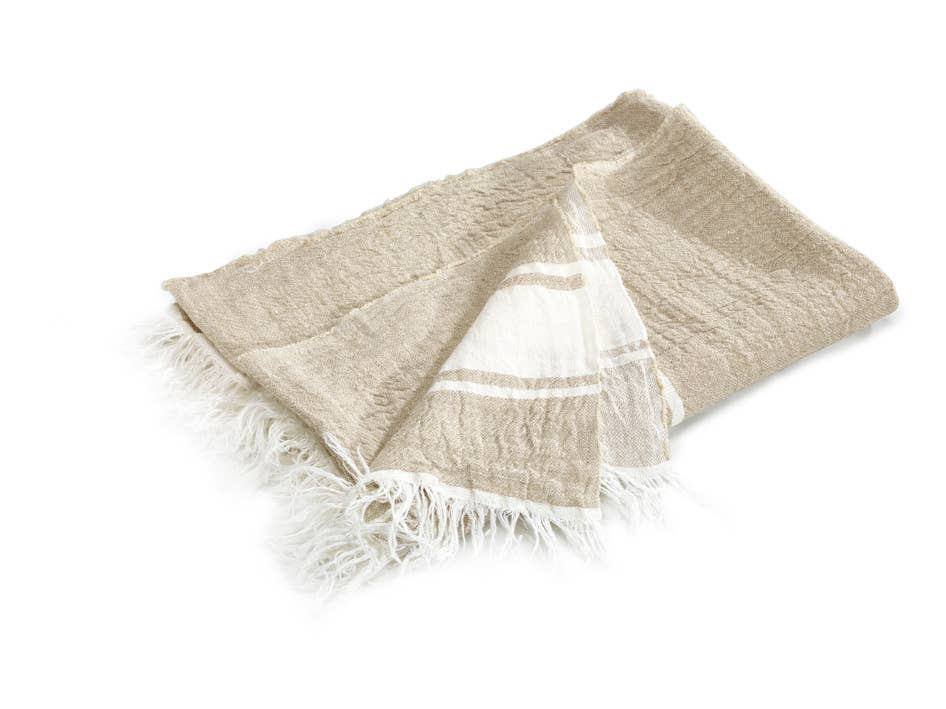 Libeco Home - Vendita all'ingrosso Telo mare - Il Telo Belga Fouta 110x180cm Lino