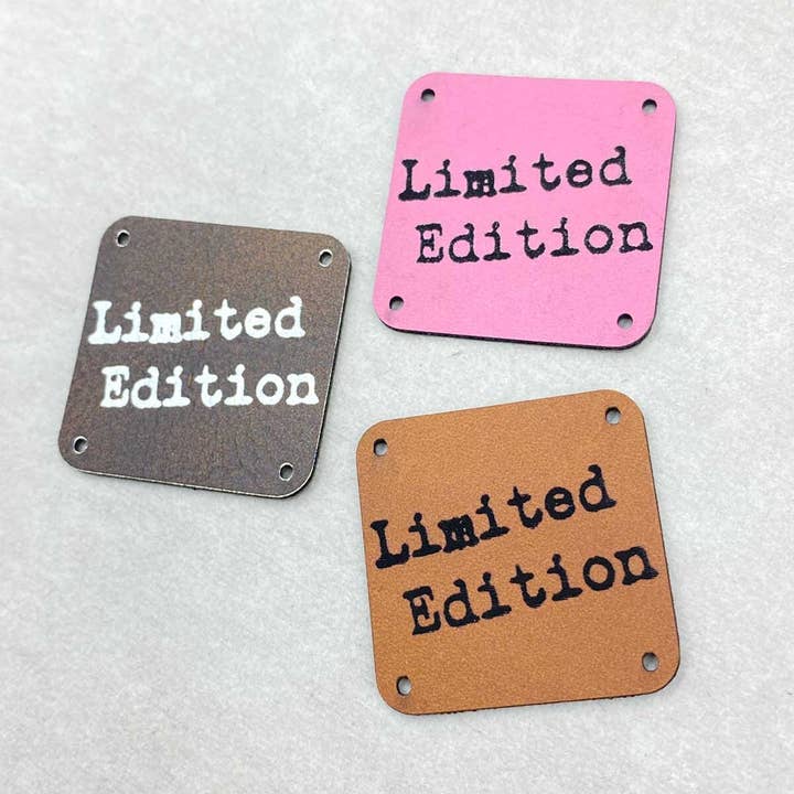 Begrænset udgave - Kunstlædermærke i kunstlæder 10 stk for engroshandel hos Kainor