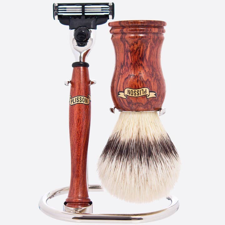 Plisson 1808 – wholesale Rakningsset - Herr – Bubinga trä rakningsset - Alla hjärtans dag