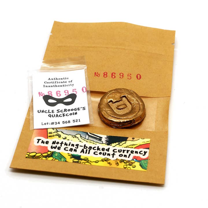 AUTHENTIC UNCLE SCROOGE'S QUACKCOIN for wholesale by Growdodo