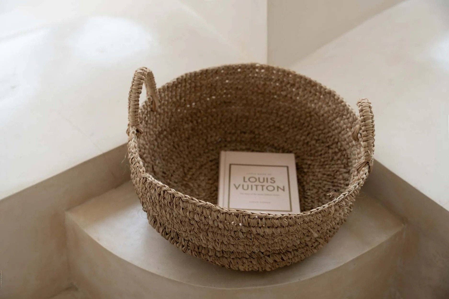 Bazar Bizar Living - Wholesale Basket - The Raffia Basket Trays - Natural - L2